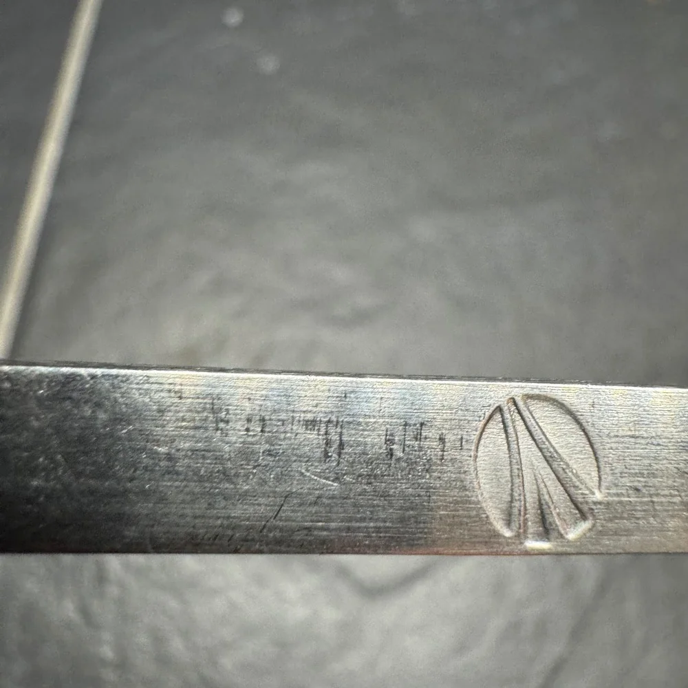 Martian‎ Japan 18-8 Stainless Steel Spoon Vtg MCM Flatware Sunburst Logo 5.25